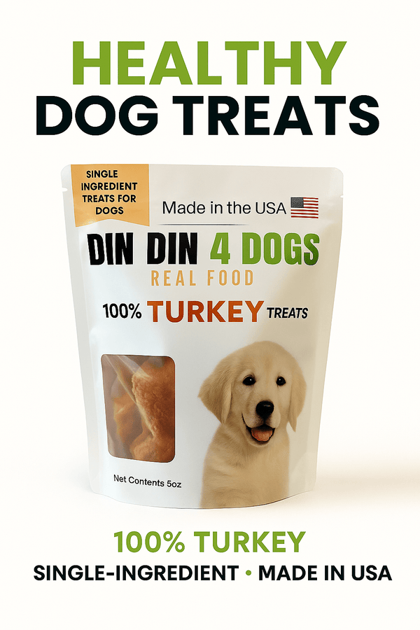 100% Turkey Dog Treats, 5 Ounce Bag, Single Ingredient, High Protein