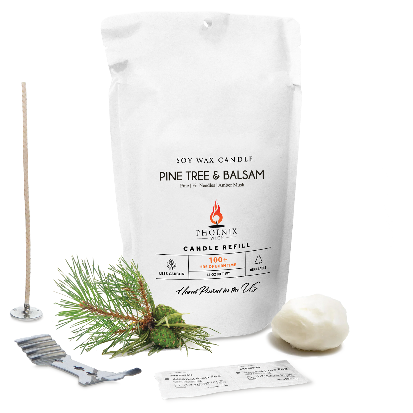 Pine Tree & Balsam - 14oz Filled Candle